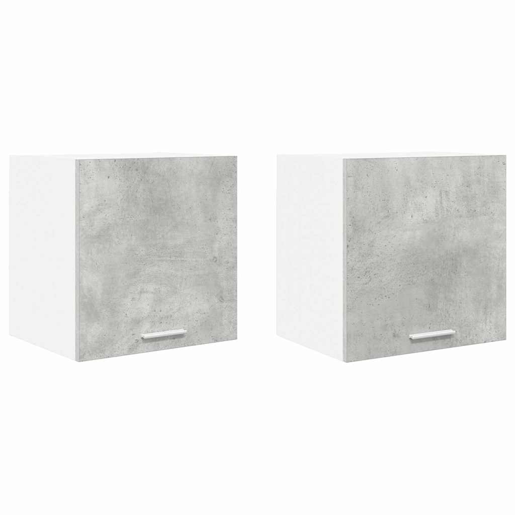 Hängeschrank Riga 2 pcs Betongrau und Weiß 40 x 31 x 40 cm