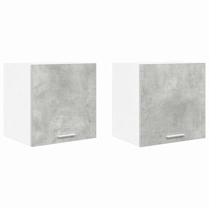 Hängeschrank Riga 2 pcs Betongrau und Weiß 40 x 31 x 40 cm