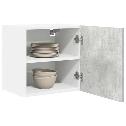 Hängeschrank Riga 2 pcs Betongrau und Weiß 40 x 31 x 40 cm