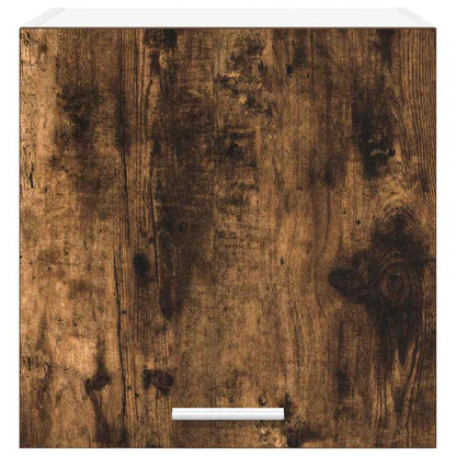 Hängeschrank Riga Geräucherte Eiche und Weiß 40 x 31 x 40 cm