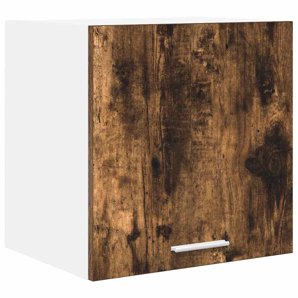 Hängeschrank mit Regal Riga 2 pcs Geräucherte Eiche und Weiß