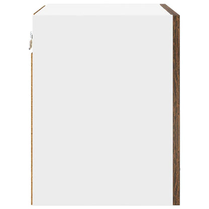 Hängeschrank mit Regal Riga 2 pcs Geräucherte Eiche und Weiß