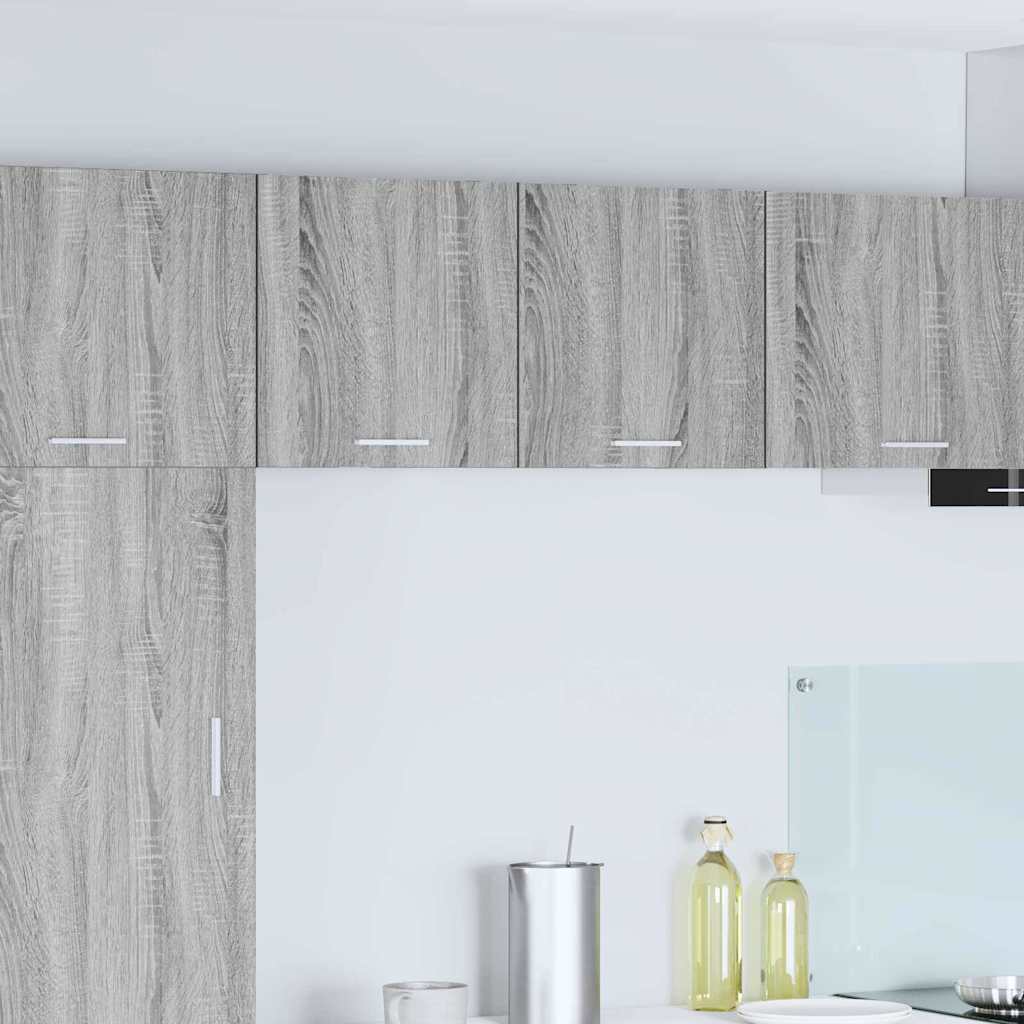 Hängeschrank mit Tür Riga Grau Sonoma und Weiß 40 x 31 x 40 cm