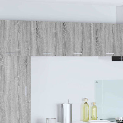 Hängeschrank mit Tür Riga Grau Sonoma und Weiß 40 x 31 x 40 cm