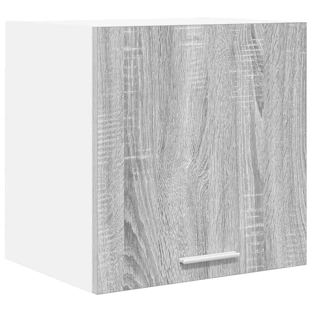 Hängeschrank mit Tür Riga Grau Sonoma und Weiß 40 x 31 x 40 cm