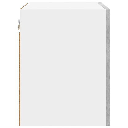 Hängeschrank mit Tür Riga Grau Sonoma und Weiß 40 x 31 x 40 cm