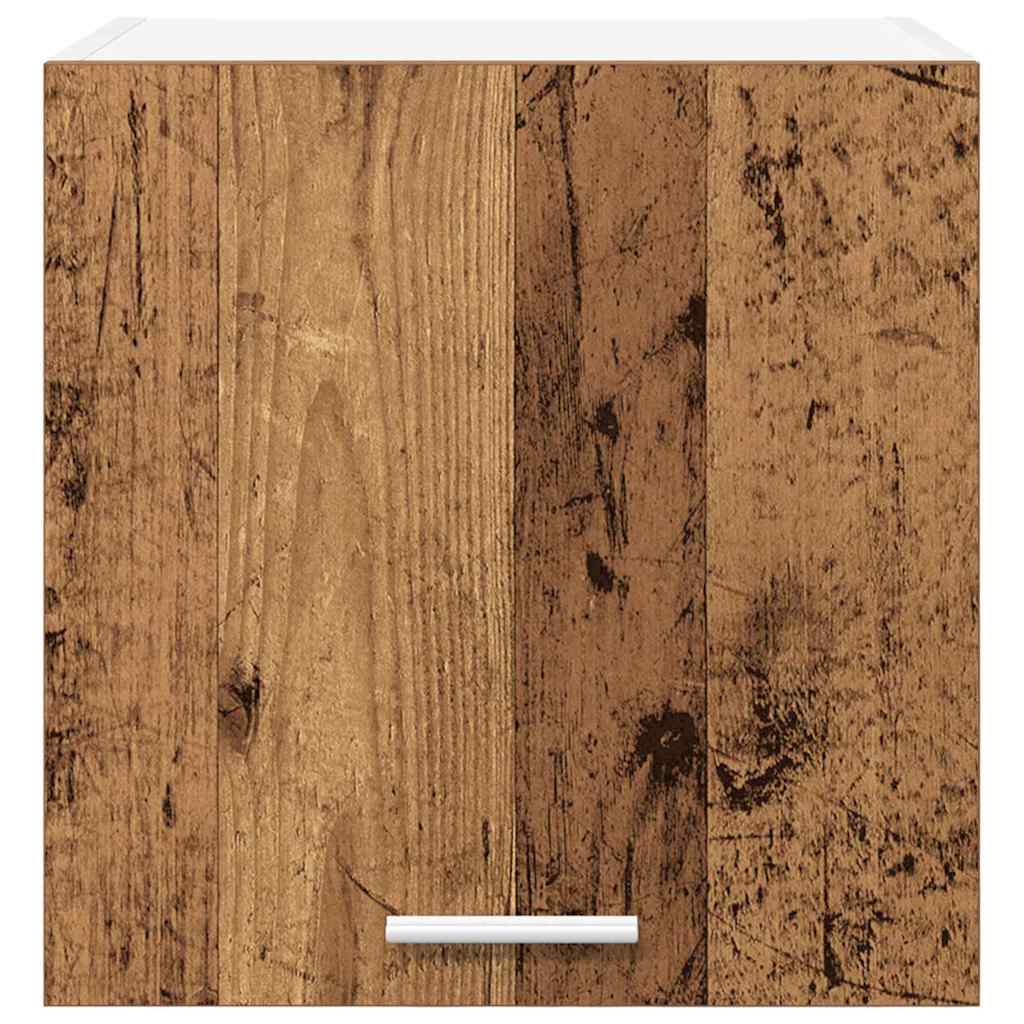Hängeschrank mit Regal Riga Altes Holz und Weiß 40 x 31 x 40 cm