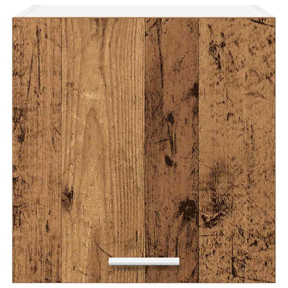 Hängeschrank mit Regal Riga Altes Holz und Weiß 40 x 31 x 40 cm