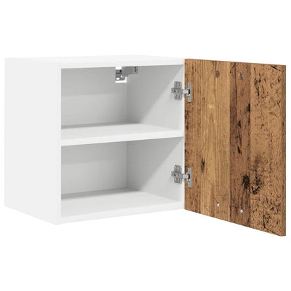 Hängeschrank Riga 2 pcs Altes Holz und Weiß 40 x 31 x 40 cm