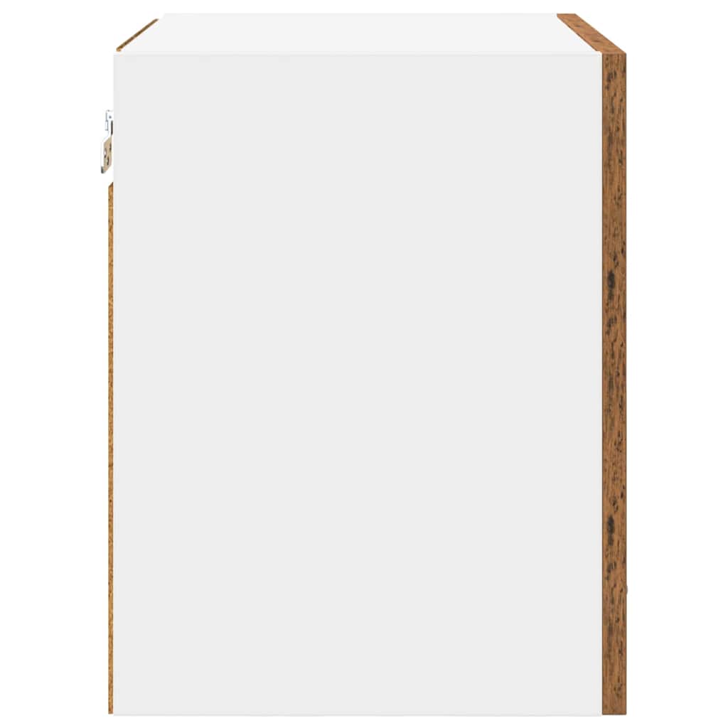 Hängeschrank Riga 2 pcs Altes Holz und Weiß 40 x 31 x 40 cm