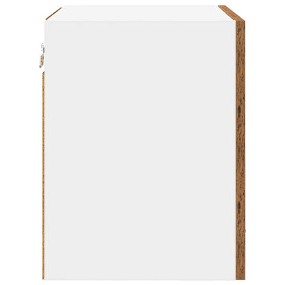 Hängeschrank Riga 2 pcs Altes Holz und Weiß 40 x 31 x 40 cm