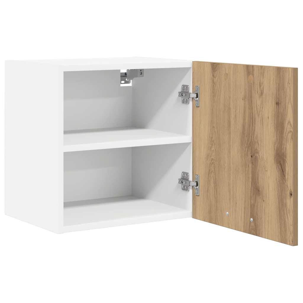 Hängeschrank Riga 2 pcs Artisan-Eiche und Weiß 40 x 31 x 40 cm