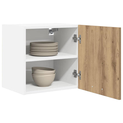 Hängeschrank Riga 2 pcs Artisan-Eiche und Weiß 40 x 31 x 40 cm