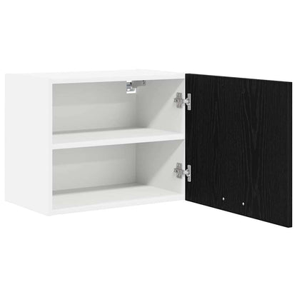 Hängeschrank Riga 2 pcs Schwarze Eiche und Weiß 50 x 31 x 40 cm