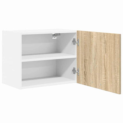 Hängeschrank Riga 2 pcs Sonoma-Eiche und Weiß 50 x 31 x 40 cm