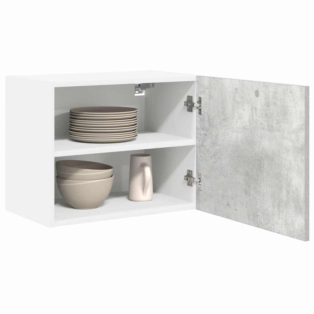 Hängeschrank Riga 2 pcs Betongrau und Weiß 50 x 31 x 40 cm