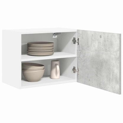 Hängeschrank Riga 2 pcs Betongrau und Weiß 50 x 31 x 40 cm