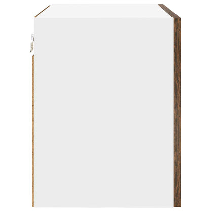 Hängeschrank Riga Geräucherte Eiche und Weiß 50 x 31 x 40 cm