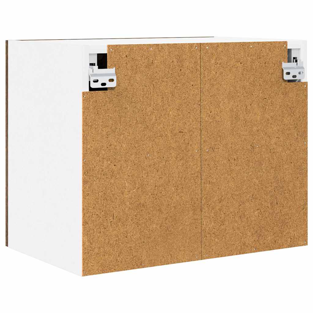 Hängeschrank mit Regal Riga 2 pcs Geräucherte Eiche und Weiß