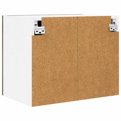 Hängeschrank mit Regal Riga 2 pcs Geräucherte Eiche und Weiß