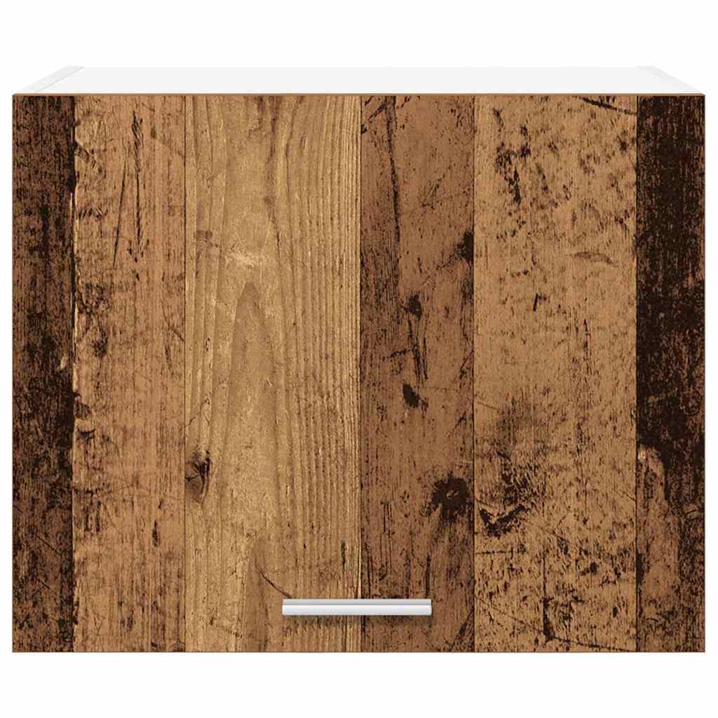 Hängeschrank mit Tür Riga Altes Holz und Weiß 50 x 31 x 40 cm