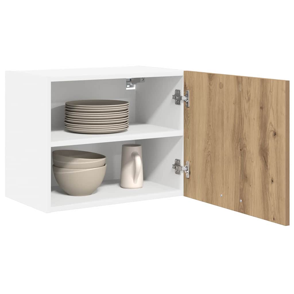 Hängeschrank Riga 2 pcs Artisan-Eiche und Weiß 50 x 31 x 40 cm