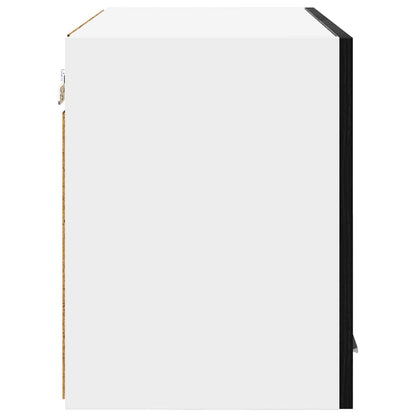 Hängeschrank Riga Schwarze Eiche und Weiß 60 x 31 x 40 cm