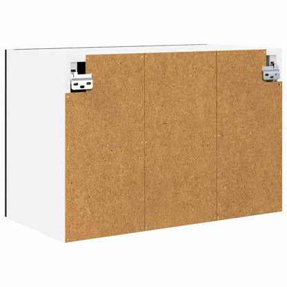 Hängeschrank Riga 2 pcs Schwarze Eiche und Weiß 60 x 31 x 40 cm