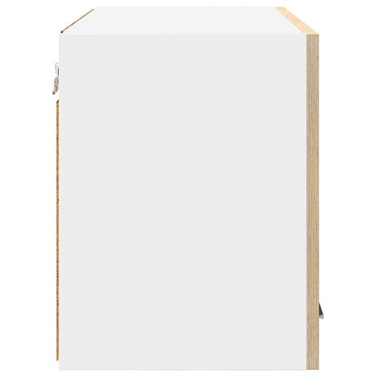 Hängeschrank mit Tür Riga Sonoma-Eiche und Weiß 60 x 31 x 40 cm