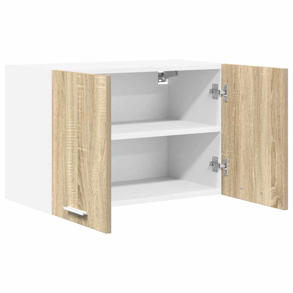 Hängeschrank Riga 2 pcs Sonoma-Eiche und Weiß 60 x 31 x 40 cm
