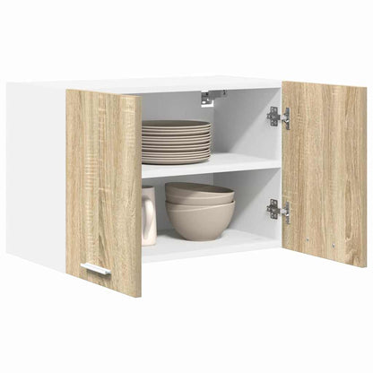 Hängeschrank Riga 2 pcs Sonoma-Eiche und Weiß 60 x 31 x 40 cm