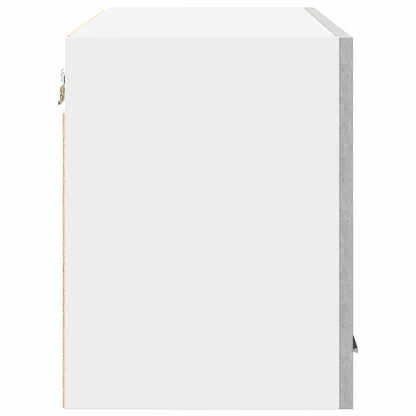 Hängeschrank mit Tür Riga Betongrau und Weiß 60 x 31 x 40 cm