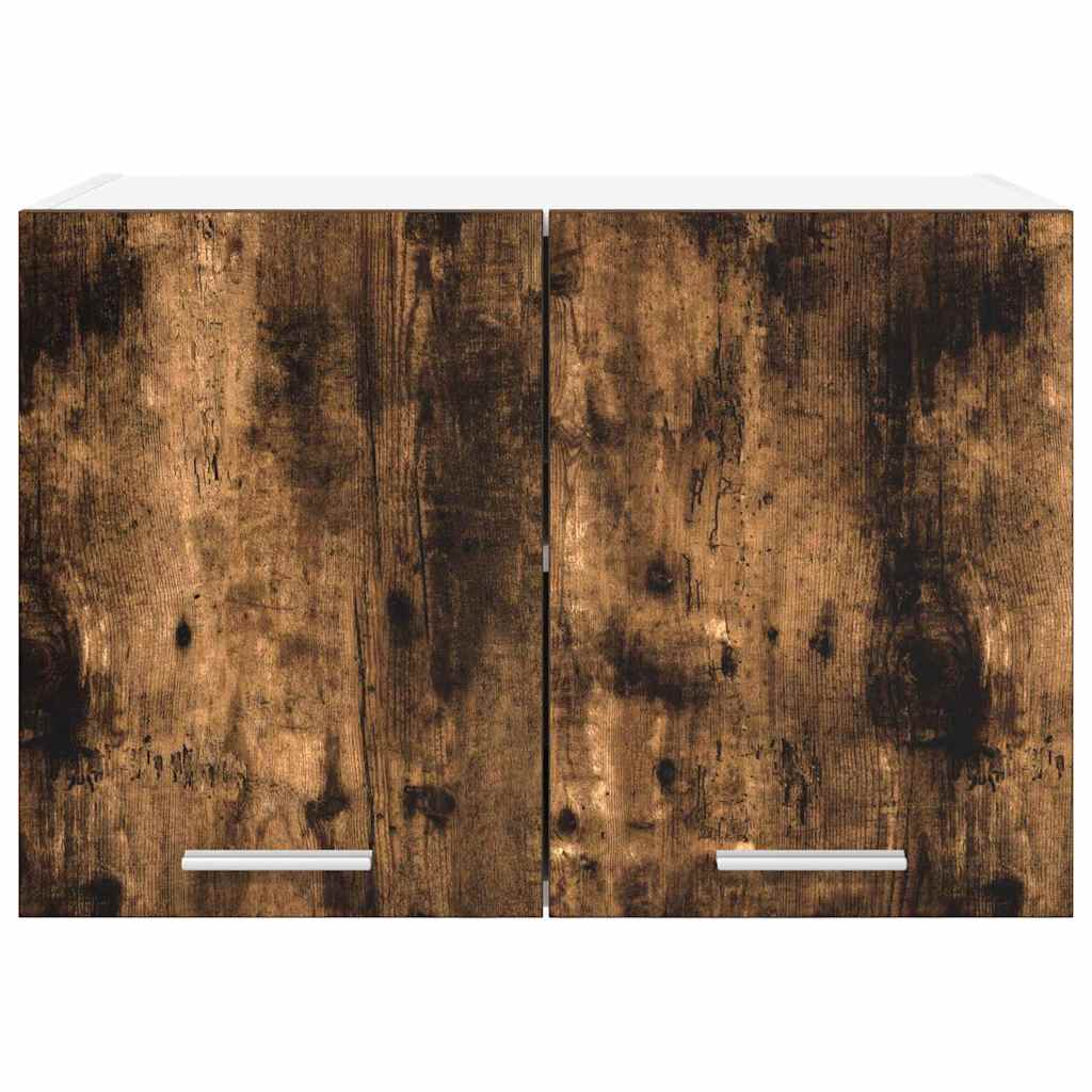 Hängeschrank mit Speicher Riga 2 pcs Geräucherte Eiche und Weiß