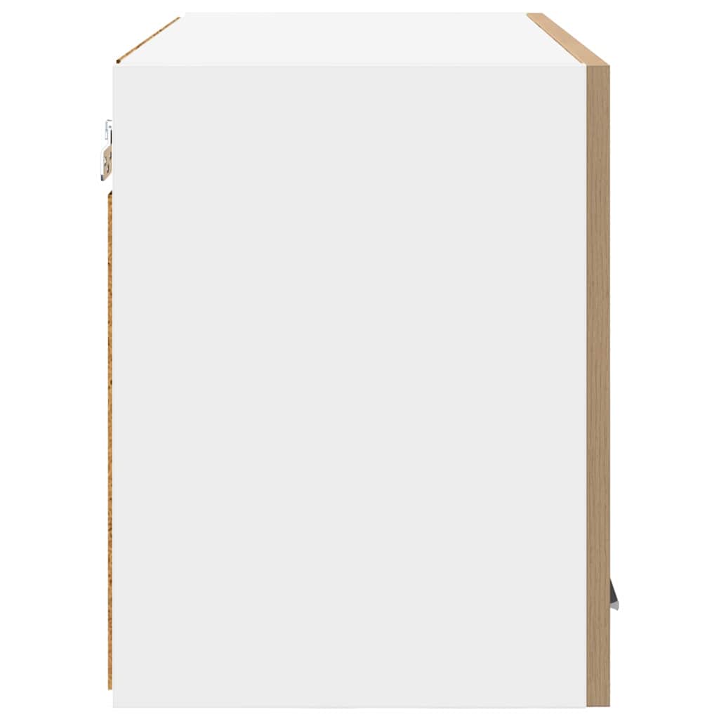 Hängeschrank Riga Artisan-Eiche und Weiß 60 x 31 x 40 cm