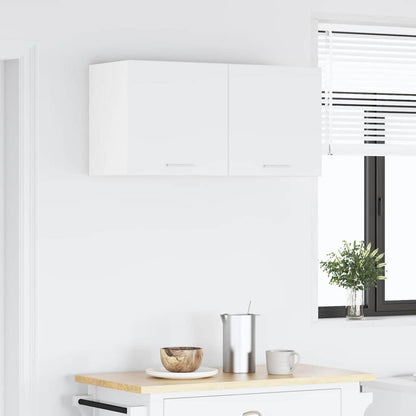 Hängeschrank mit Tür Riga Weiß 80 x 31 x 40 cm Holzwerkstoff