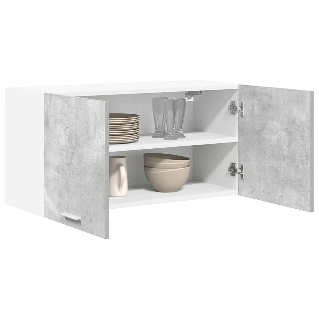 Hängeschrank Riga Beton Grau 80 x 31 x 40 cm Holzwerkstoff
