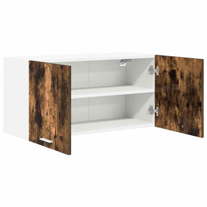 Hängeschrank mit Regal Riga Geräucherte Eiche 80 x 31 x 40 cm