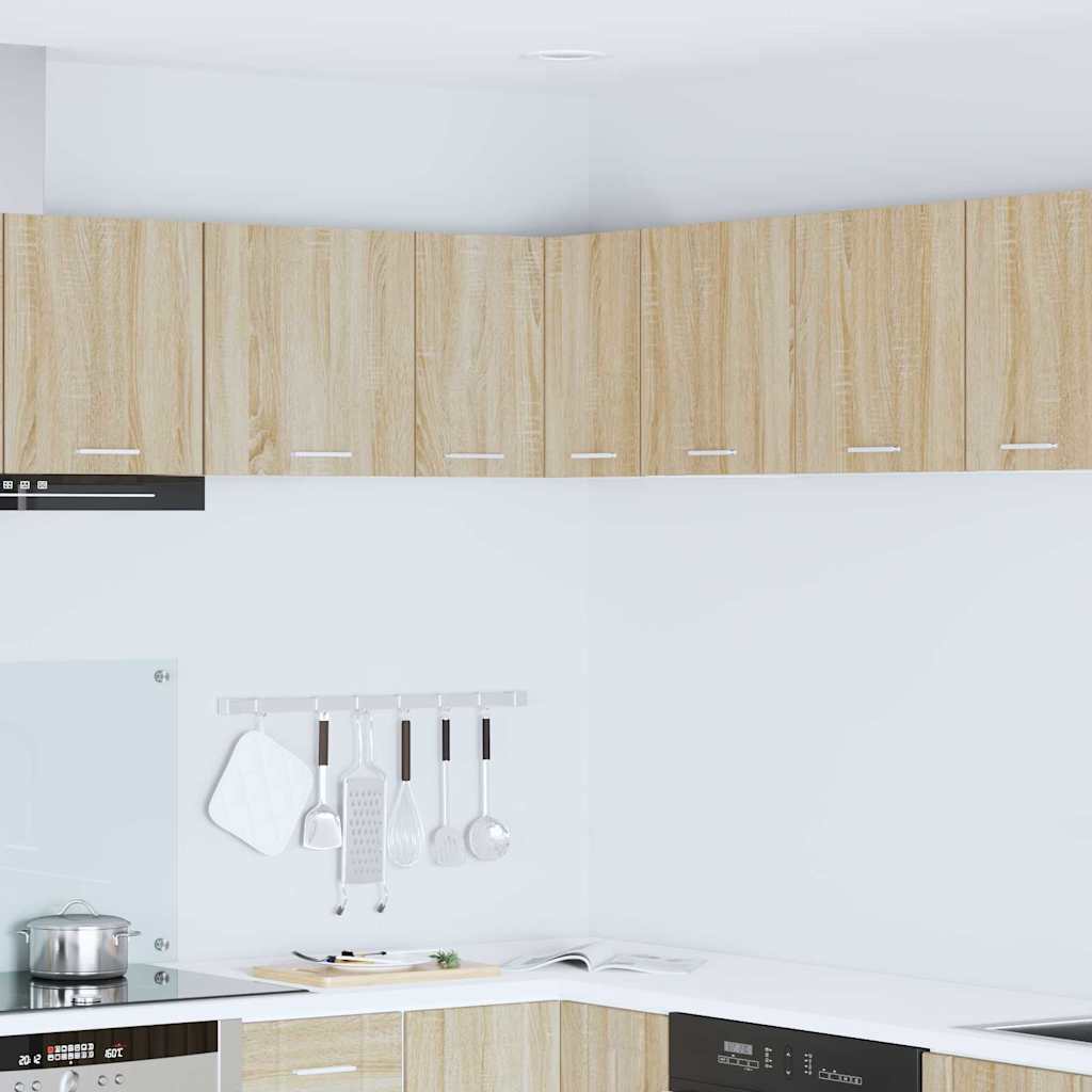 Hängeschrank Riga Sonoma-Eiche und Weiß 57 x 57 x 40 cm