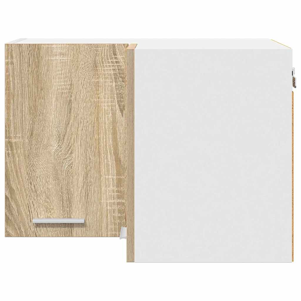 Hängeschrank Riga Sonoma-Eiche und Weiß 57 x 57 x 40 cm