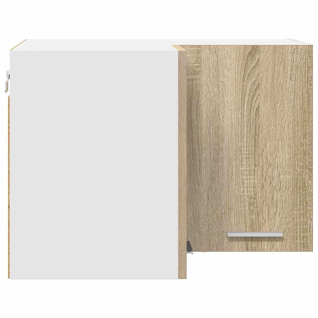 Hängeschrank Riga Sonoma-Eiche und Weiß 57 x 57 x 40 cm