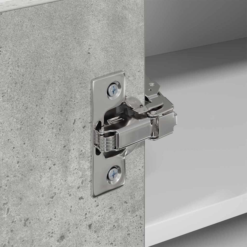 Hängeschrank Riga Betongrau und Weiß 57 x 57 x 40 cm