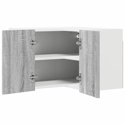 Hängeschrank Riga Grau Sonoma und Weiß 57 x 57 x 40 cm
