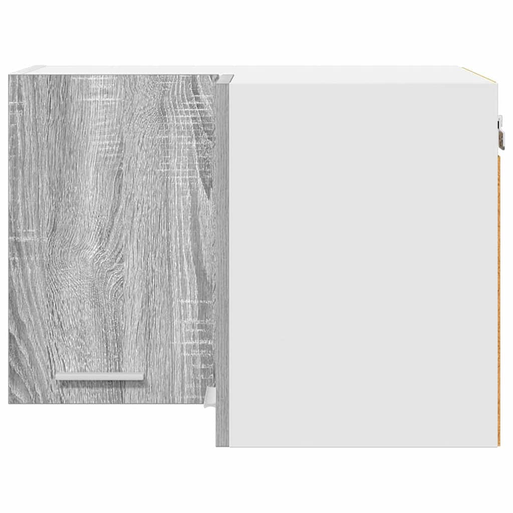 Hängeschrank Riga Grau Sonoma und Weiß 57 x 57 x 40 cm