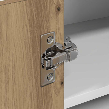 Hängeschrank Riga Artisan-Eiche und Weiß 57 x 57 x 40 cm