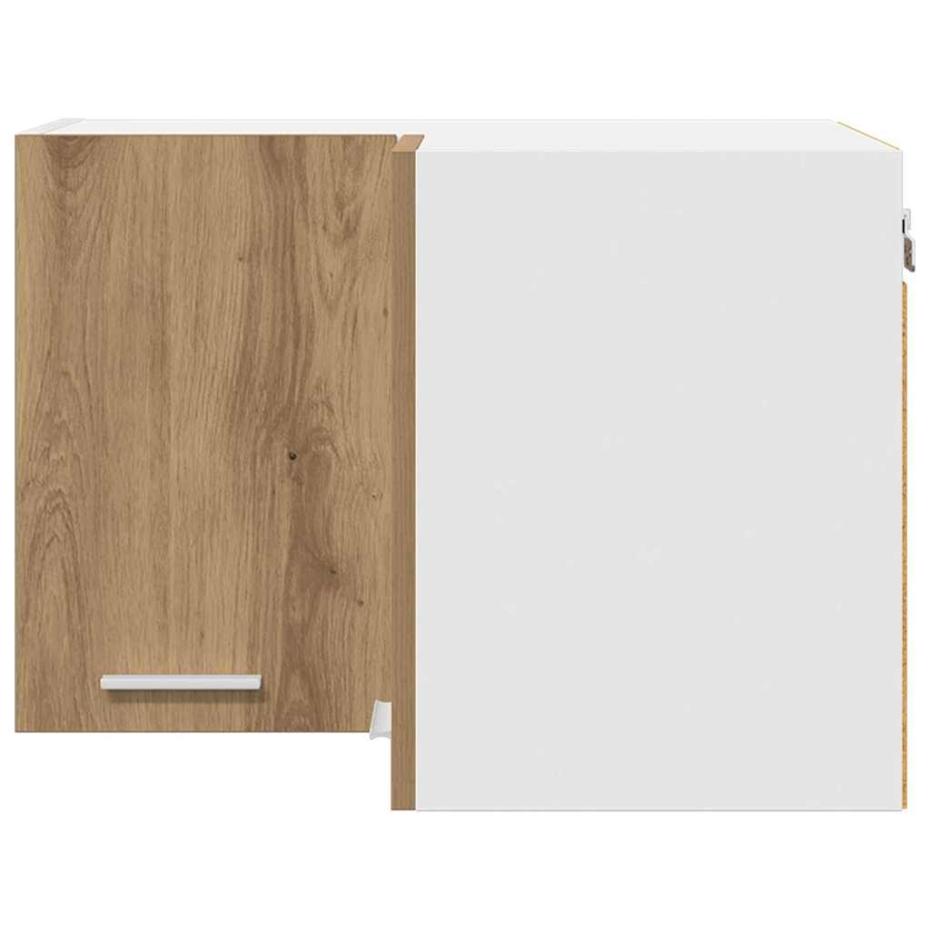 Hängeschrank Riga Artisan-Eiche und Weiß 57 x 57 x 40 cm