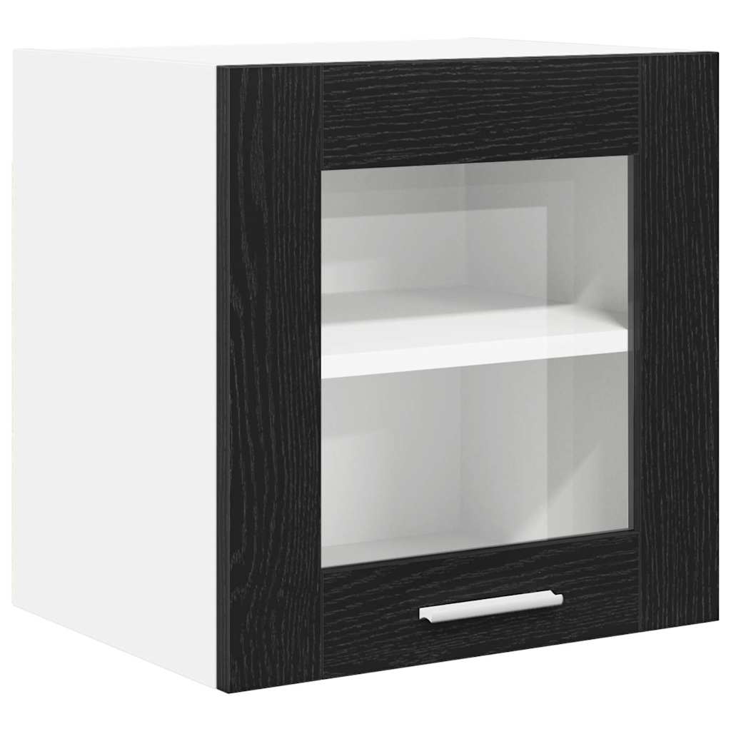Hängeschrank Riga 2 pcs Schwarz Eichen-Optik 40 x 31 x 40 cm
