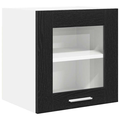 Hängeschrank Riga 2 pcs Schwarz Eichen-Optik 40 x 31 x 40 cm