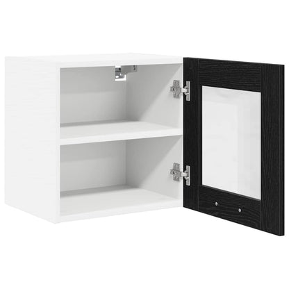 Hängeschrank Riga 2 pcs Schwarz Eichen-Optik 40 x 31 x 40 cm