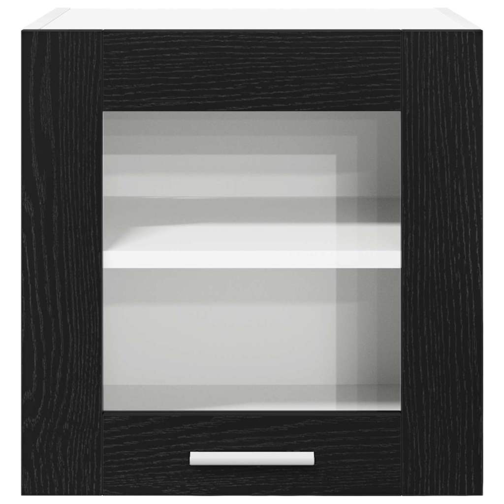 Hängeschrank Riga 2 pcs Schwarz Eichen-Optik 40 x 31 x 40 cm