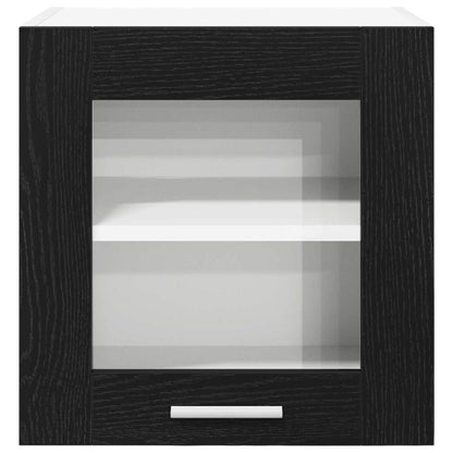 Hängeschrank Riga 2 pcs Schwarz Eichen-Optik 40 x 31 x 40 cm